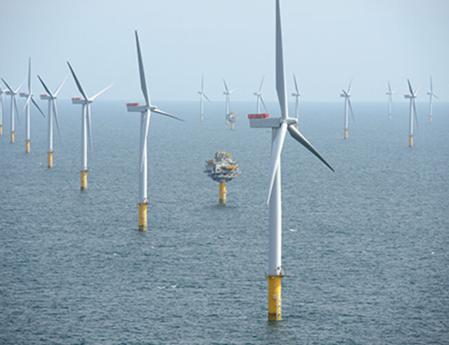 Dudgeon havvindpark vil bli liggende 20 km nordøst for havvindparken Sheringham Shoal (bildet), som ble offisielt åpnet for snart to år siden. Foto: Sheringham Shoal