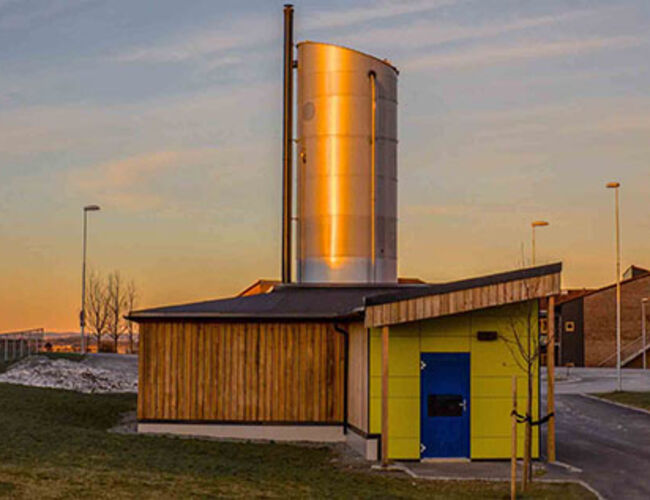 Varmesentralen på Spongdal. Foto: Nord Energi