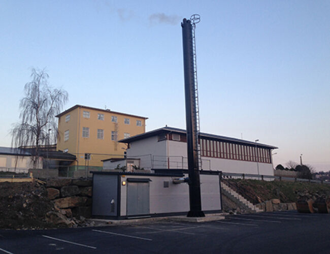 Bioenergianlegget på Vanse skole ble åpnet 7. april. Foto: Norsk Bioenergi
