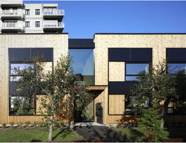 Boligbygg er klare for et nytt EU-samarbeid etter innovativ rehabilitering av denne fasaden. Foto: Ivan Brodey