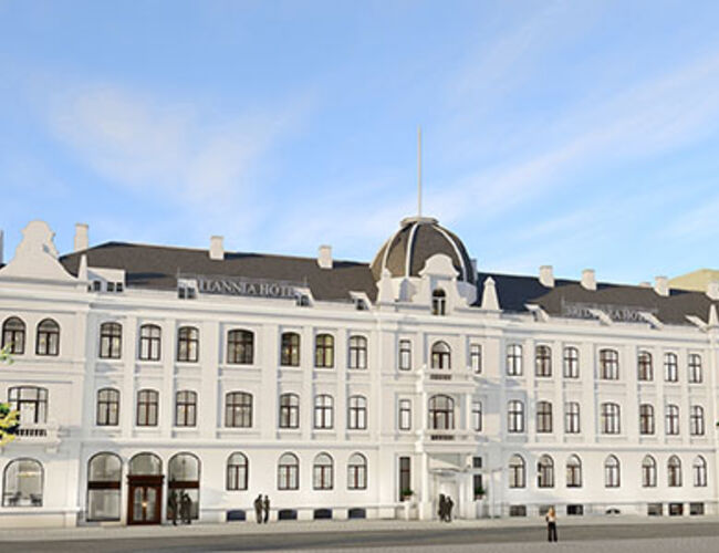 Når Brittannia Hotel åpner i september 2018, kan gjestene selv kan tilpasse rommet til egne ønsker for temperatur og