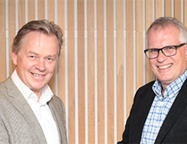 Tor Lindholt (til venstre) og Børge Nilssen. Foto: Entro