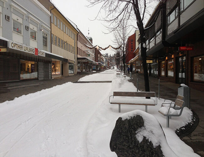 Storgata i Gjøvik. Foto: Frode Granås