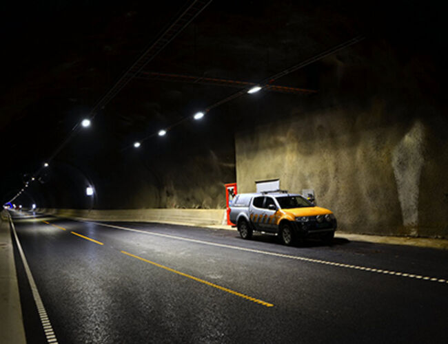 Bilde fra Toventunnelen. Foto: Jan Fredrik Eliassen, Statens Vegvesen