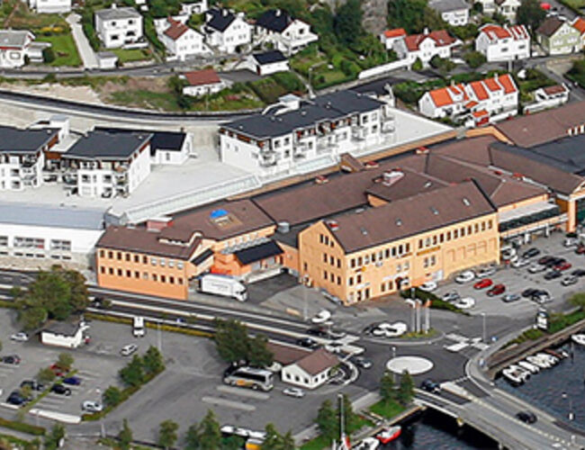 Kjøpesenteret Amfi Eikunda i Egersund. Foto: Amfi