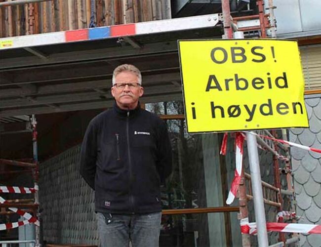 Driftsleder Frank Lande, Statsbygg. Foto. Per Straume