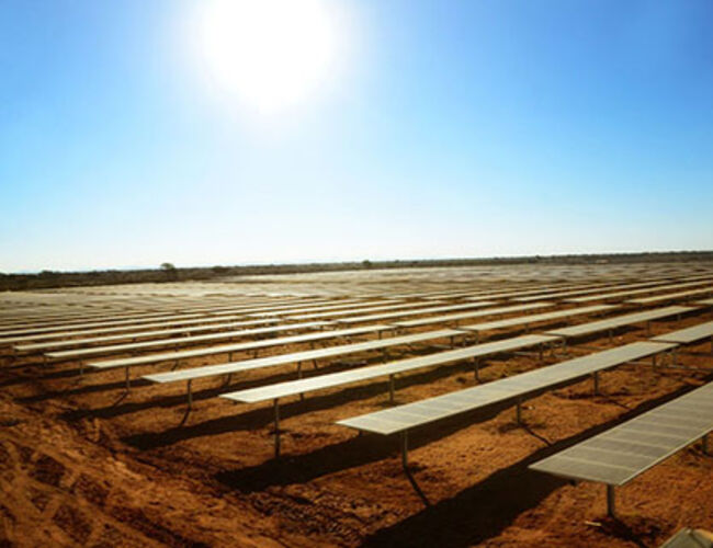 Solcelleparken Mohammed bin Rashid Al Maktoum Solar Park. Foto: Acciona