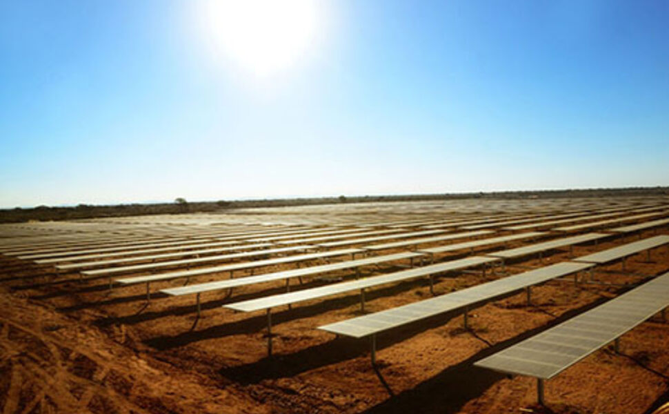 Solcelleparken Mohammed bin Rashid Al Maktoum Solar Park. Foto: Acciona