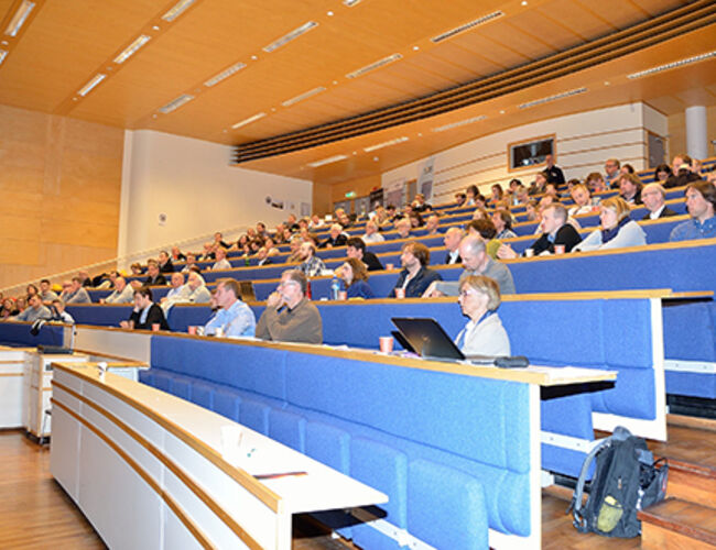 Bildet er fra Solenergidagen 2013. Foto: Tekniske Nyheter