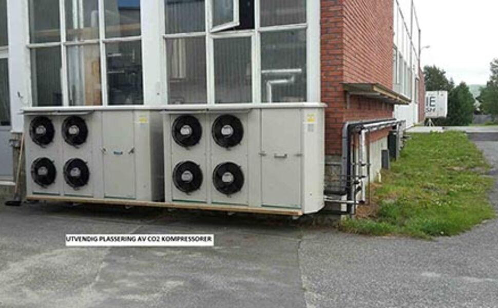 CO2-kompressorer ved Rørosmeieriet. Foto: Ola Hilmarsen