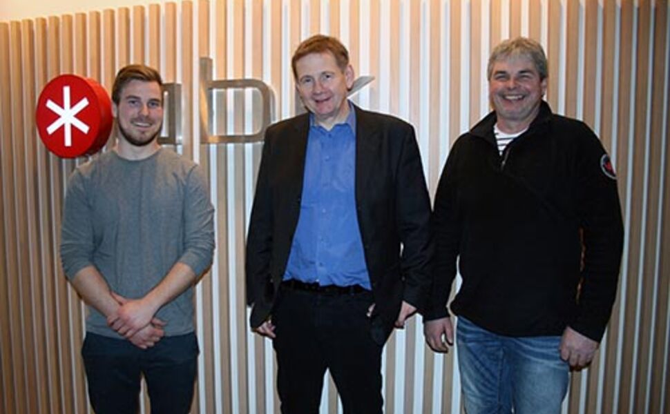Fra venstre Pål Finneid, Daniel Kristensen og Tor Sanne. Foto: ABK
