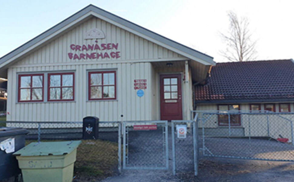 Granåsen barnehage er ett av byggene som inngår i den nye EPC-kontrakten til  Skien kommune. Foto: Skien kommune