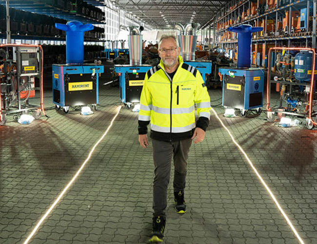  Produktleder byggvarme i Ramirent Petter Gustav Johnsen. Foto: Ramirent