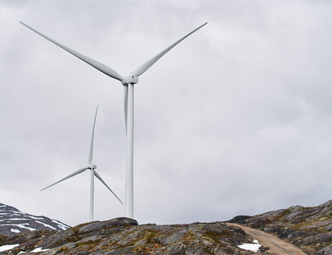 Sørfjord vindkraftverk. Foto: Catchlight/NVE