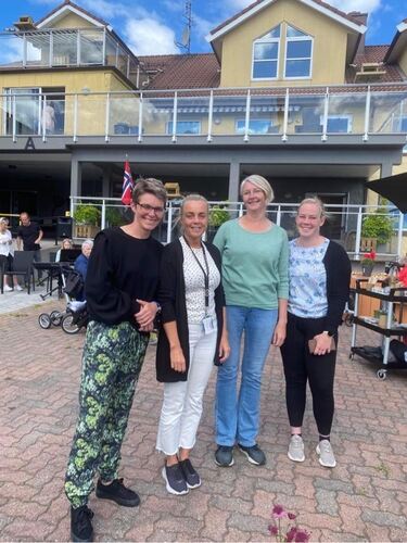 Fornøyde ledere: Fra enstre: Ann-Cathrin Ruenes, Trine Eidet, Linda Dalane og Henriette Berntsen
