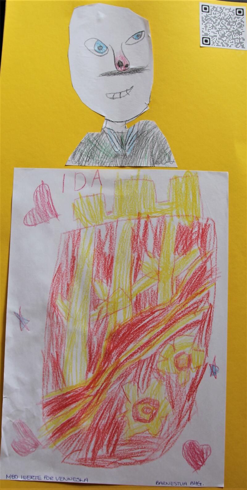 Tegning: Ida (5), Barnestua barnehage