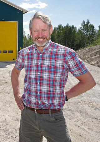 Einar Stuve, daglig leder i Oplandske Bioenergi. Foto: Rune René Kristiansen