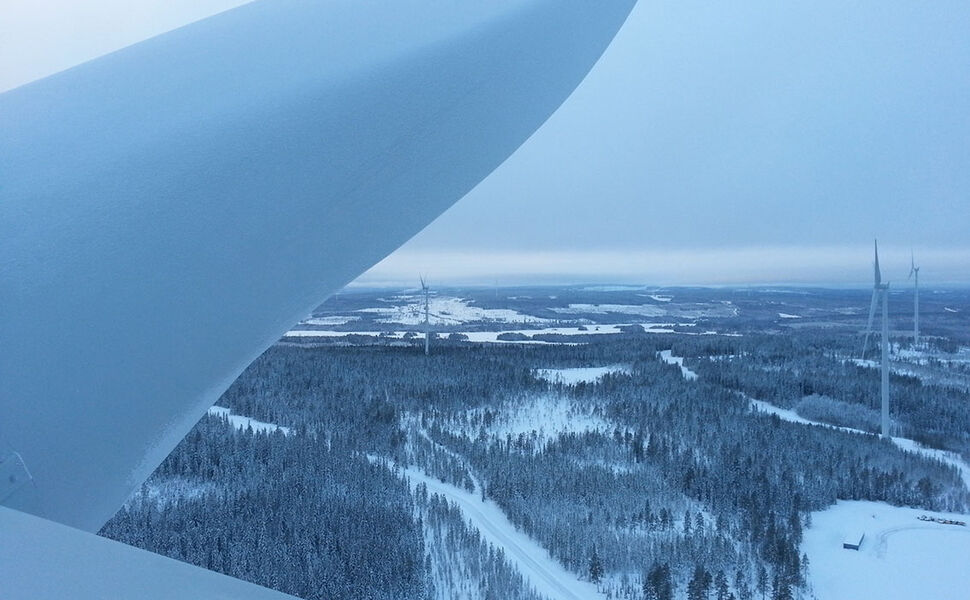 Sidensjø vindkraftpark. Foto: SWM