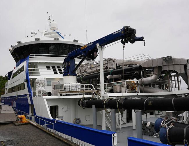 Enova endrer støtteprogrammet for batteri i fartøy. Støtten til havbruksflåten tas bort mens innsatsen mot fiskeflåten opprettholdes. Foto: Enova