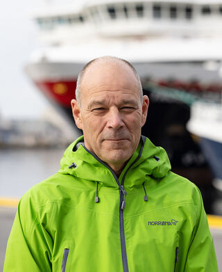 Gerry Larsson-Fedde, leder for Marine Operasjoner i Hurtigruten Norge. Foto: Espen Mills