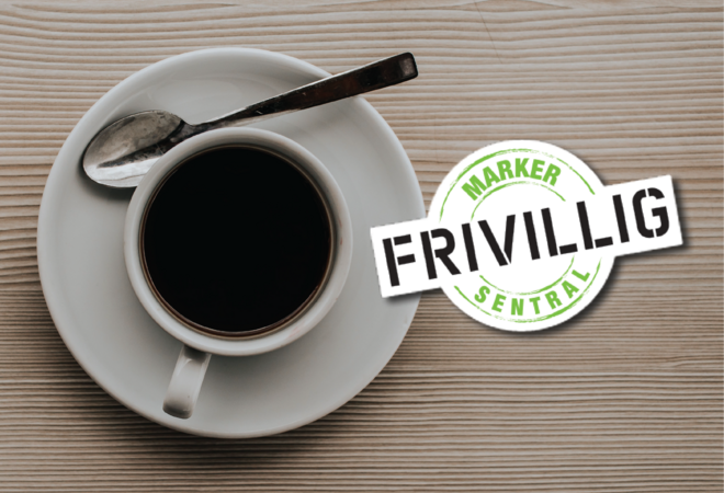 Kaffekopp, Marker Frivilligsentral logo