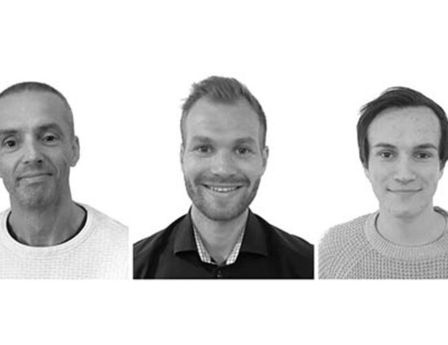 Arne Ytre, Oliver Vestbø og Hans Petter Borchgrevink. Foto: Daikin