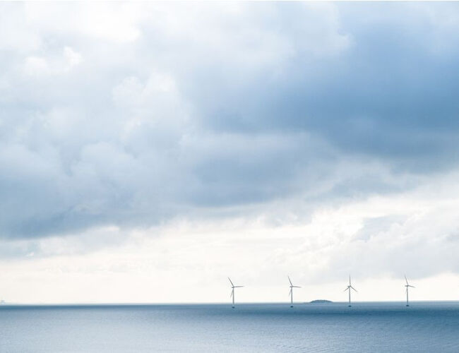 Vindkraft til havs. Foto: Stig Storheil/NVE)
