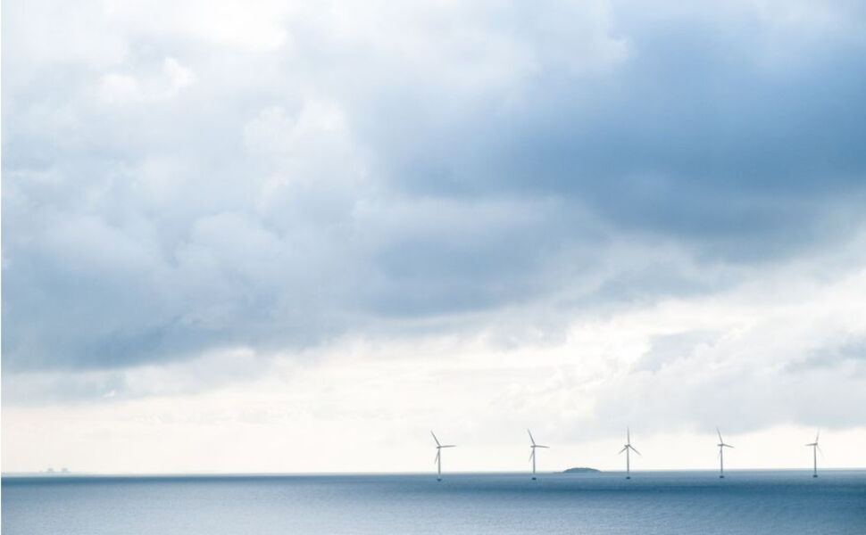 Vindkraft til havs. Foto: Stig Storheil/NVE)