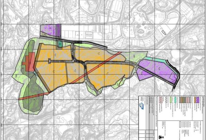 Plankart Jåbekk sør industriområde