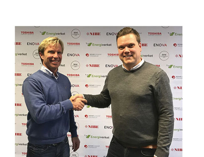 Richard Granskogli(til venstre) og Glenn Pettersen. Foto:Energiverket