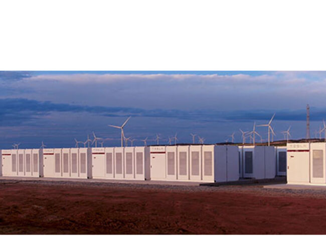 Tesla-batteriet er plassert nord for provinshovedstaden Adelaide i Australia. Foto: Tesla