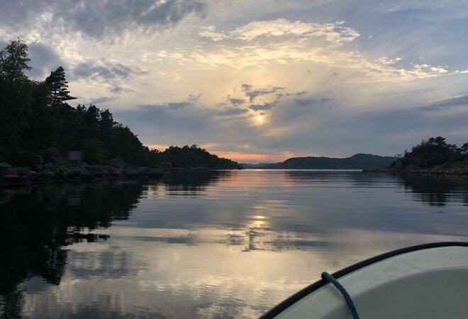 Båt på sjøen