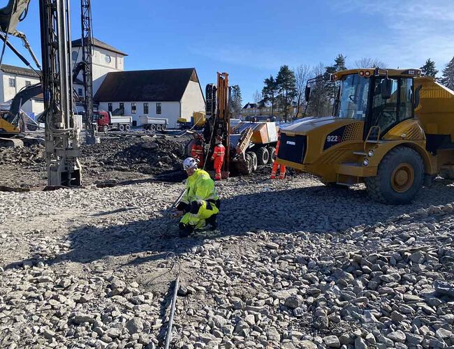 Ny metode halverer klimagassutslipp fra grunnarbeid i kvikkleire. Instrumentering er nøkkelen.  Foto: Cautus Geo