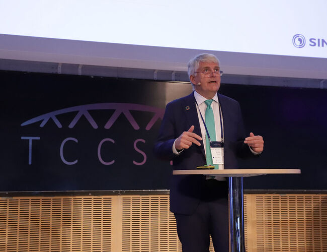 Nils Røkke ønsker velkommen til den tolvte TCCS-konferansen. Foto: SINTEF