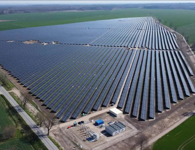 Solkraftanlegget Zagórzyca i Polen. Foto: WSP
