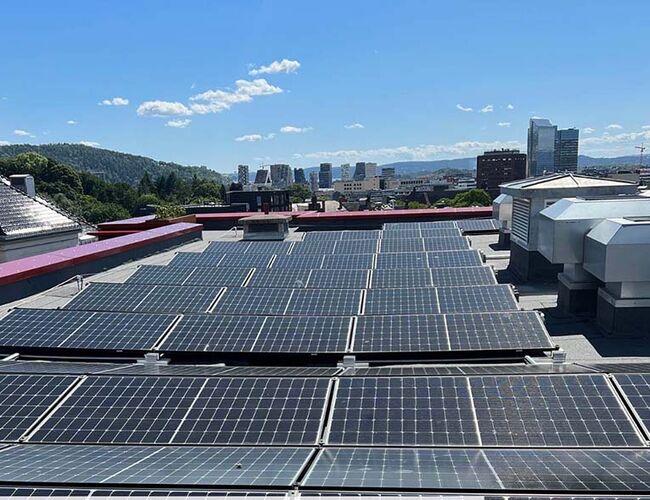 Stortingets mål om 8 TWh sol innen 2030 er oppnåelig, i godt samspill med kraftnettet i følge en fersk rapport. Foto: Cato A. Mørk, Multiconsult