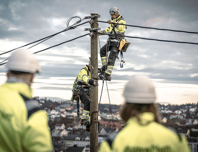 Nettleien går til å drifte strømnettet på en sikker og effektiv måte, og brukes i hovedsak til utbygging og vedlikehold. Foto: Glitre
