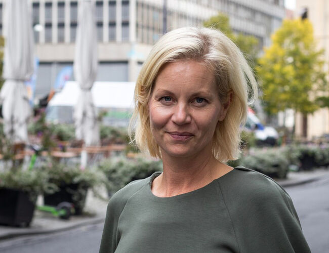 – Det er uforståelig at regjeringen skroter Klimasats. Ordningen har vært et viktig verktøy for utslippskutt i veldig mange kommuner, sier ZERO-leder Sigrun Aasland.  Foto: Caroline Dokken Wendelborg/Zero