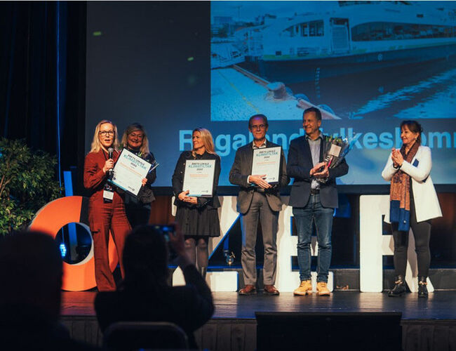 Vinnerne av Årets lokale klimatiltak 2022, Rogaland fylkeskommune. Foto: Zero