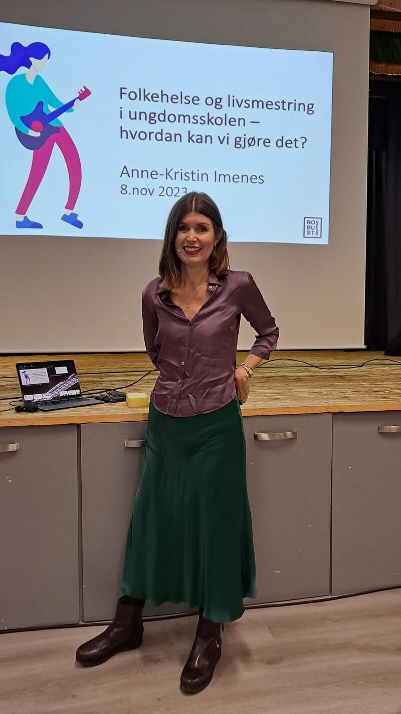 Psykolog og foredragsholder Anne-Karin Imenes. Foto: Stine Rakkenes