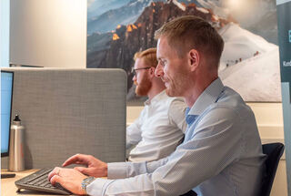 Sindre Brochmann, Senior Forretningsutvikler i EPSI (til venstre) og Fredrik Høst, Daglig Leder i EPSI Norge. Foto: EPSI Norge