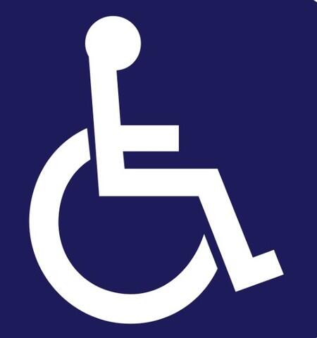 Parkeringsskilt for handikap parkering