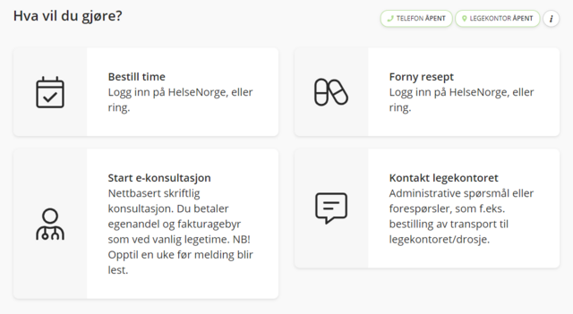Snarveier til selvbetjeningsløsninger - helsenorge.no