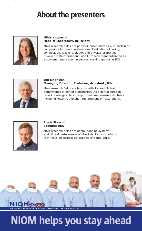 NIOM at Riksstämman and Swedental 2018