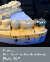 Overseas and Norwegian-made dental crowns – does the delivery meet the ordered specifications?