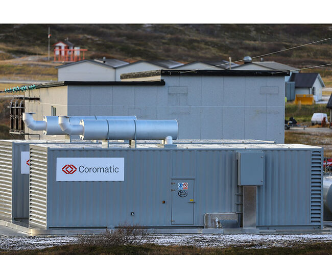 Dieselaggregatene kan drifte Mehamn og Gamvik i tre døgn hvis strømmen går. Foto: Gunn-Marie Fermann