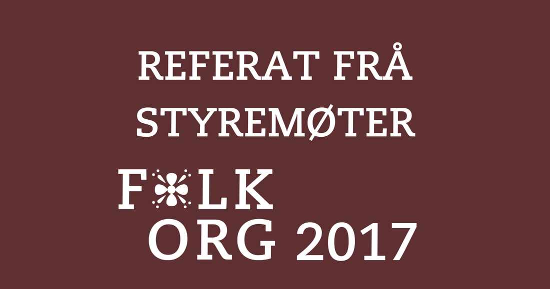 styremøte REFERAT folkorg 2017