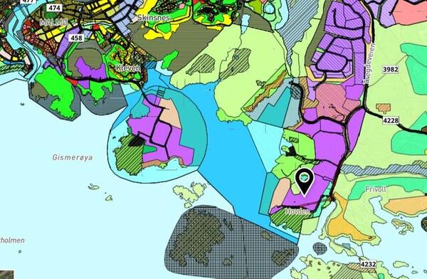 Plankart - Sodevika havn og industriområde