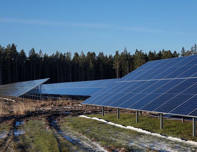 Offisiell åpning av Henja solpark vil skje nærmere sommeren. Foto: Sunna Group