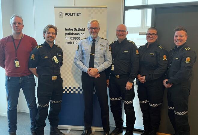 Politi fra Indre Østfold politistasjon